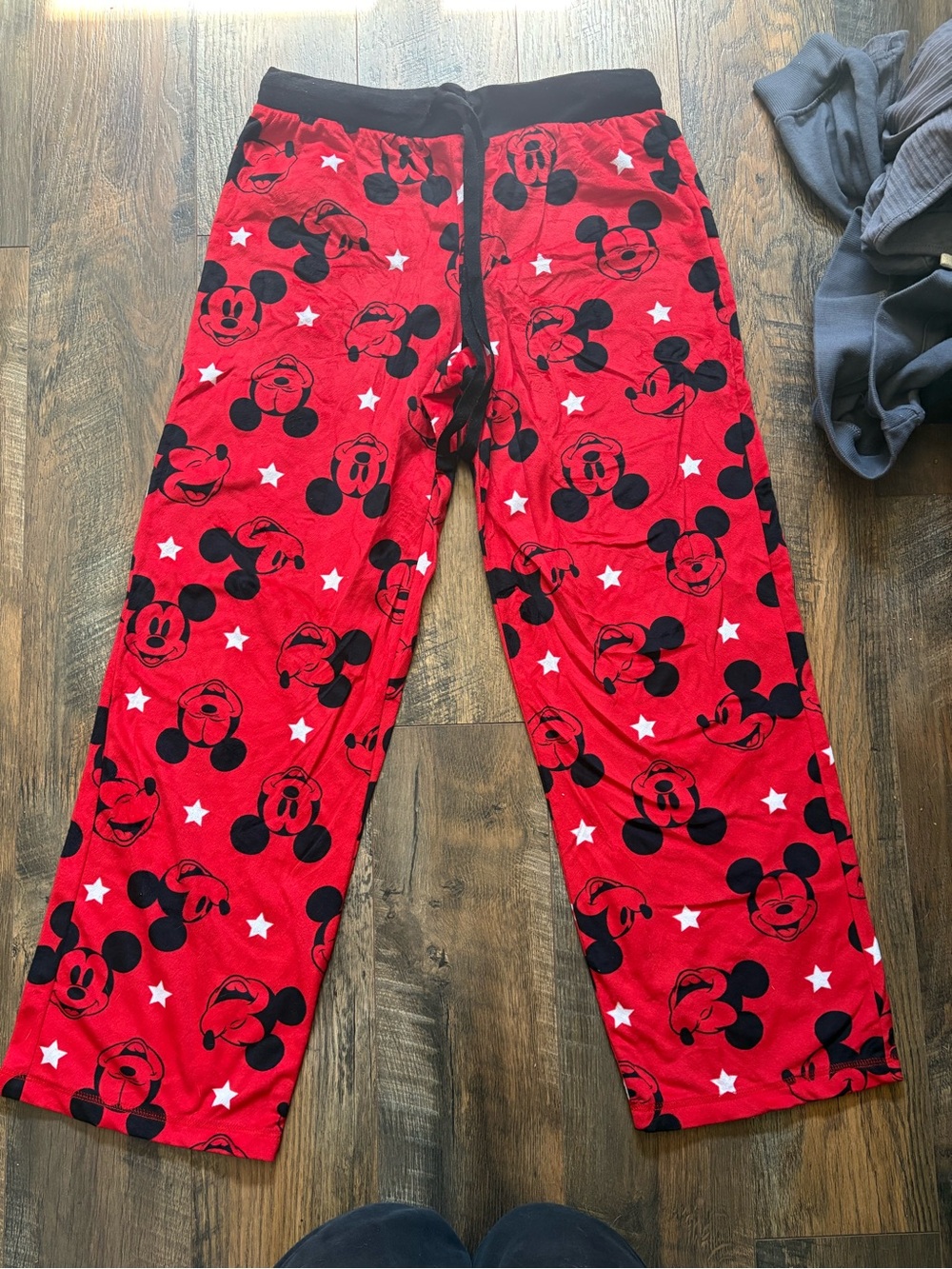 Disney Red and Black Mickey Mouse Pajama Pants